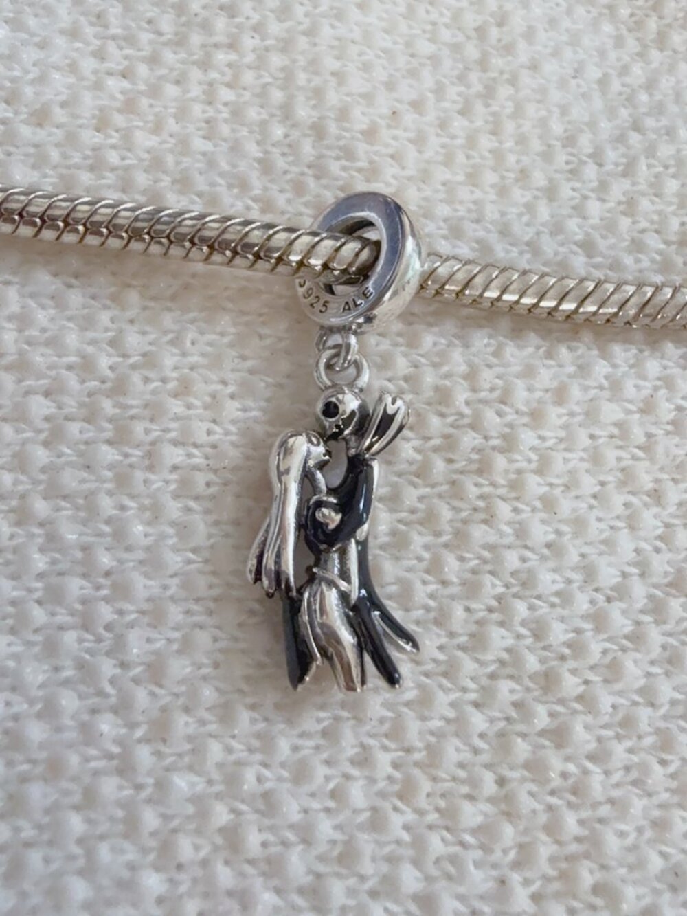 Jack and Sally Skeleton The Nightmare Before Christmas Charm For Pandora Bracele